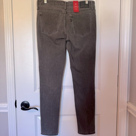 Levi’s 711 Skinny NWT Women's Gray Mid Rise Jeans - Picture 4 of 9